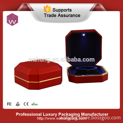 Red led light gift box for bangle manufacturers(WH-4352)